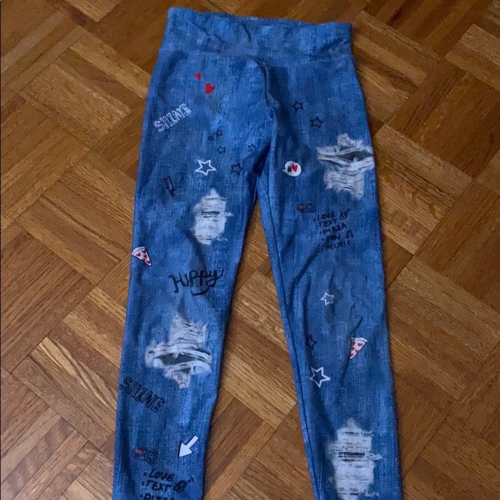 jean style tights/leggings
